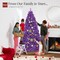 Best Choice Products Artificial Christmas Tree, Premium Unlit Pine Design, Dense Branches w/Easy Assembly - Purple